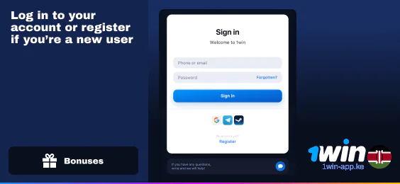 Sign In - 1Win App Kenya Bonuses and Promos
