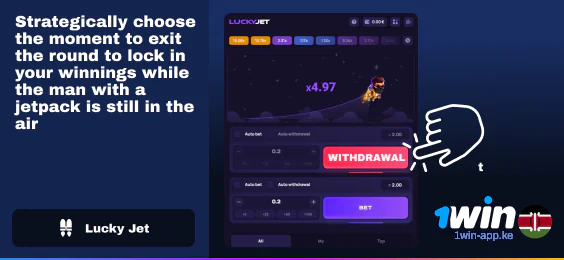 Withdraw your money at the right time - 1Win App Lucky Jet Game