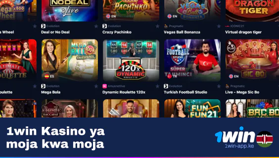 1Win App Live Casino Sehemu - Cheza na Wafanyabiashara Halisi