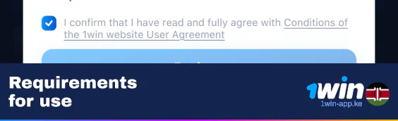 Players should agree with 1Win App Terms and Conditions During Registration Process