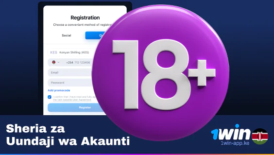 Sheria za Kufungua Akaunti katika 1Win App Kenya